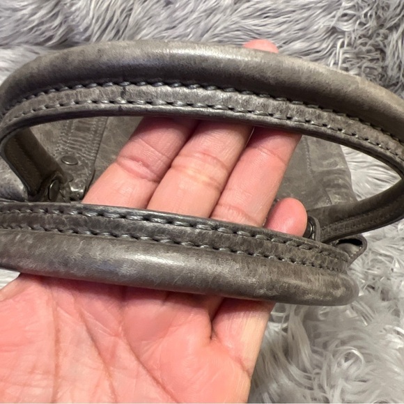 Frye Melissa grey Leather Distressed Shoulder bag - Picture 3 of 14